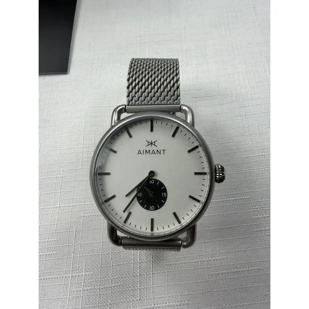 Mykonos Watches | 42 mm Men's Analogue Watch | Stainless Steel Mesh